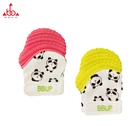 Silicone Silicone BBUP Free Samples Cartoon Baby Silicone Teething Mitten The Factory Spot Wholesale