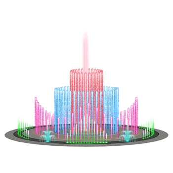 Free Design Dia 16m Music Dancing Floor Fountain with Led Lights