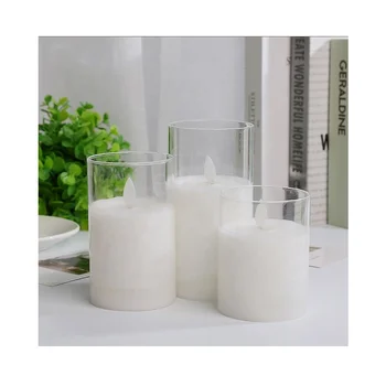 Various sizes of home decoration battery led candle light wholesale 4'' 5'' 6''with remote electric flameless pillar candles