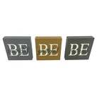 Table 3 Asst MDF Table Block"be Thankful" "be Grateful" "be Blessed" For Home Decor