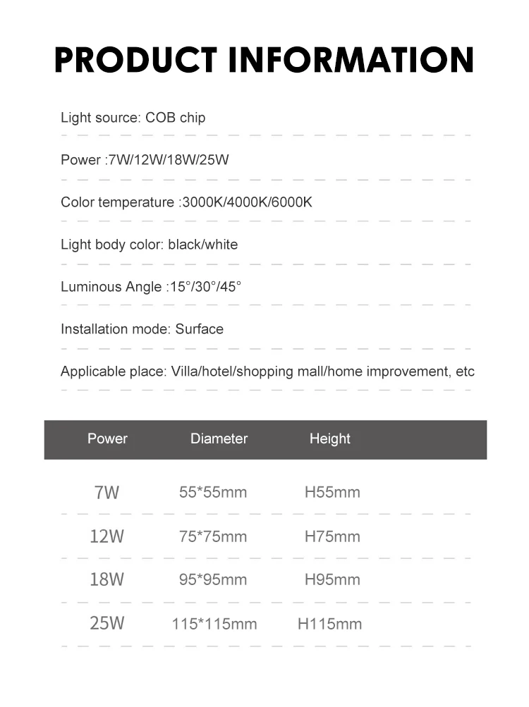 lc2020 hot selling ceiling surface mounted spotlight anti dazzle led downlight for hotel office-1