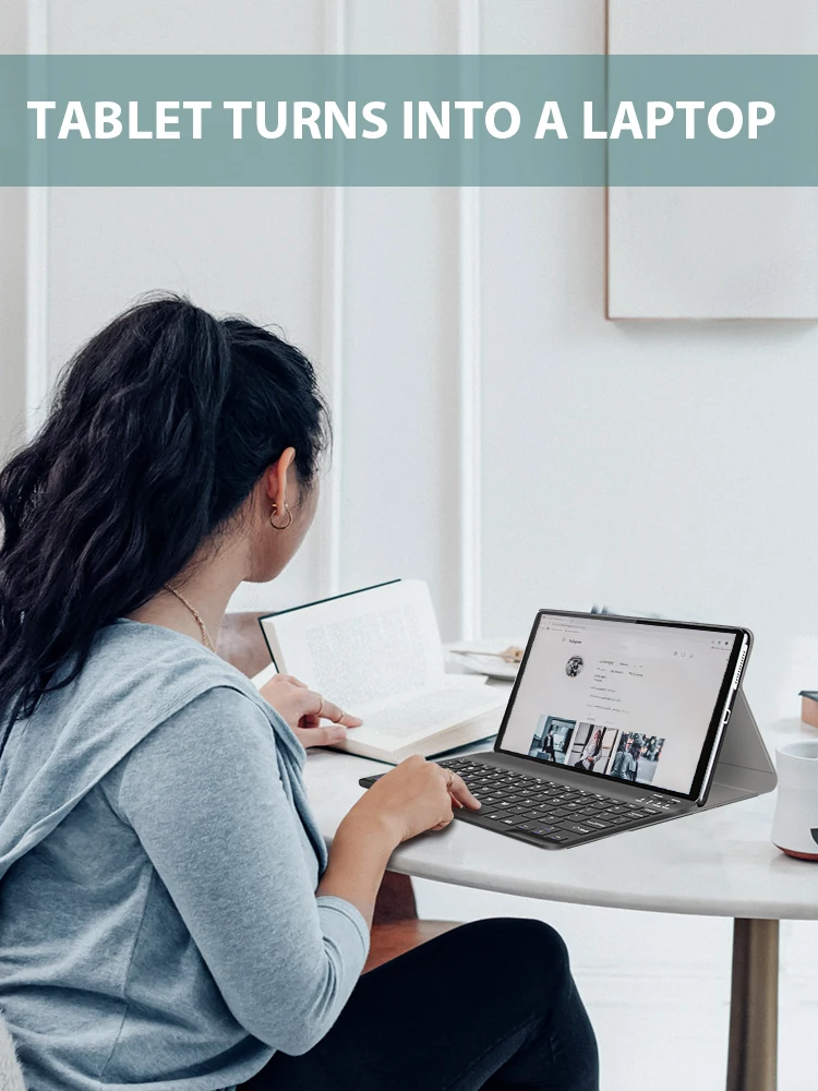 Wireless Keyboard Case For Lenovo M10 Hd 2nd 2020 Tbx306 Cover With