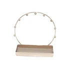 Rings 2021 Minimalist Nordic Style Home Decor Round Shape Diamond Jewelry Rings Rack Case Jewelry Holder