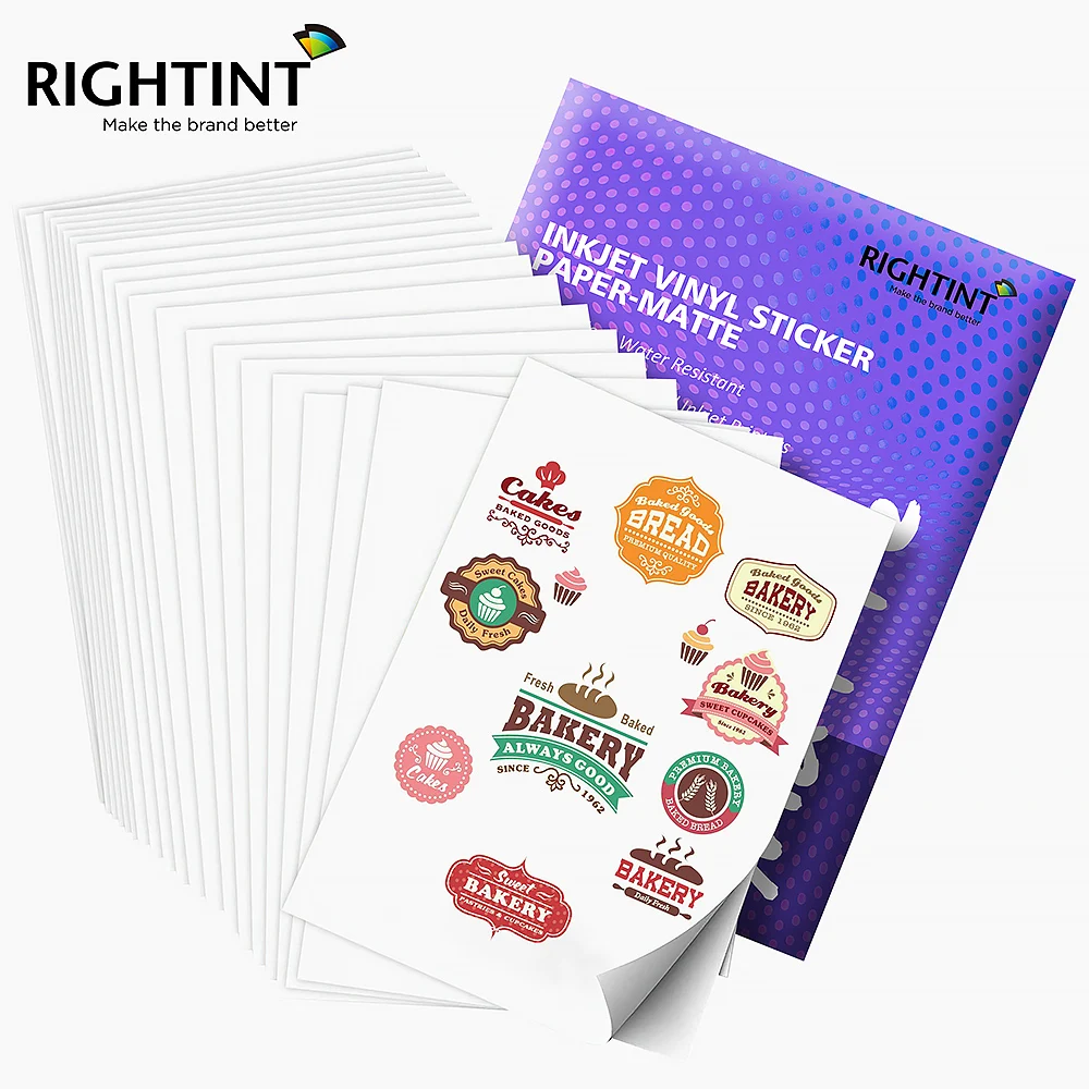Vinyl Sticker Paper 8.5x11 Inches 