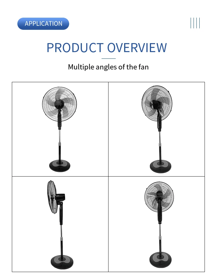Quality Stand Electric Fan, Portable, Metal - detail 12
