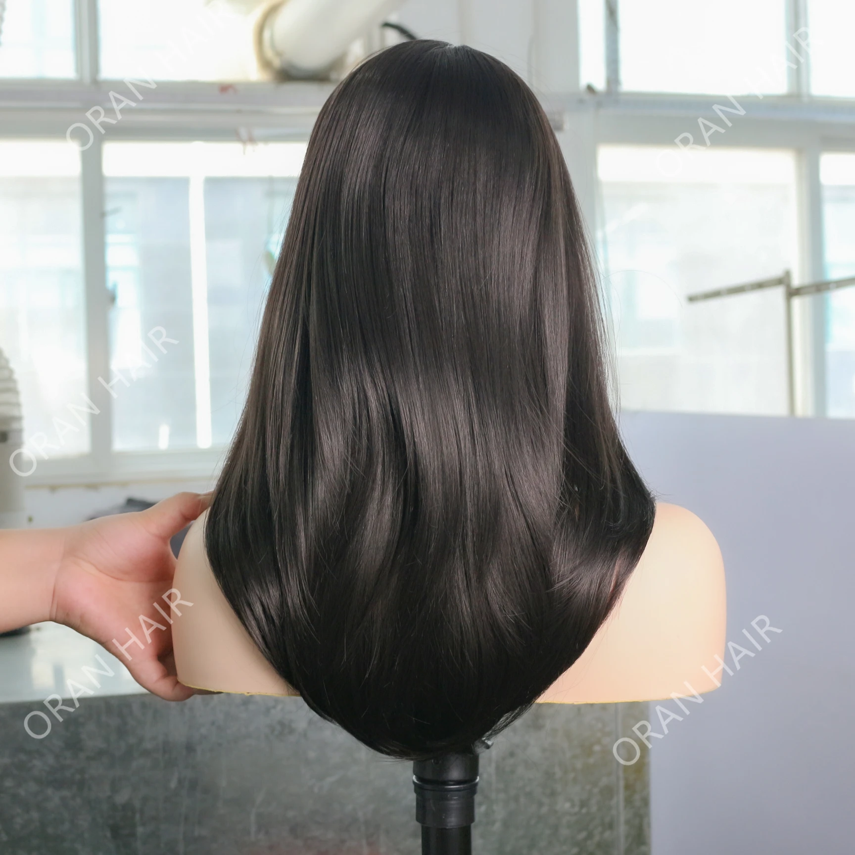 Free Sample High Density Long Straight Wig European And American Synthetic  Front Lace High Temperature Wig - Buy Ombre Wigs Braided Middle Part  Cosplay Synthetic For Women Long Hair Color Long Straight
