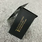 High Quality Shiny Gold Foil Stamping Logo Gift Paper Postcard Custom Thank You Card Business Card With Custom Design