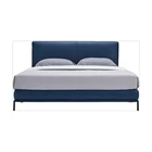 Leather Bed Low Price Home Decoration Furniture Imported Leather Solid Wood Bed