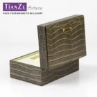 Box Custom Logo Luxury Wood Watch Set Box By PU Leather Packaging