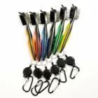Golf Multifunctional Golf Cleaning Brush Golf Club Brush With Double-sided Brush Head With Retractable Buckle
