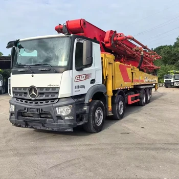 Used concrete pump truck mixing and conveying Hydraulic conveying pump truck pump