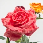 Artificial Wedding PU Artificial Silk Flower Decorative Red Roses For Wedding Decor