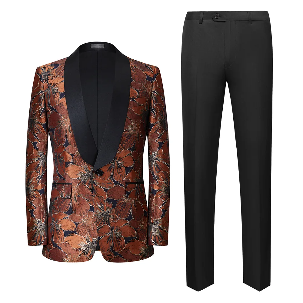 Custom Trendy Designer Dress Coat for Prom Dinner Wedding One Button Men Suits Jacket