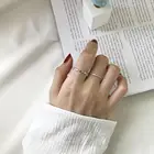 Ring Letter Wholesale Personalized Customized 925 Sterling Silver Ring Open Letter Ring