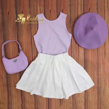 New Design 3-piece Set Toddler Girl Summer Clothes Sets Summer Children Girls Dress Little Girls Skirt Sets Summer Outfits