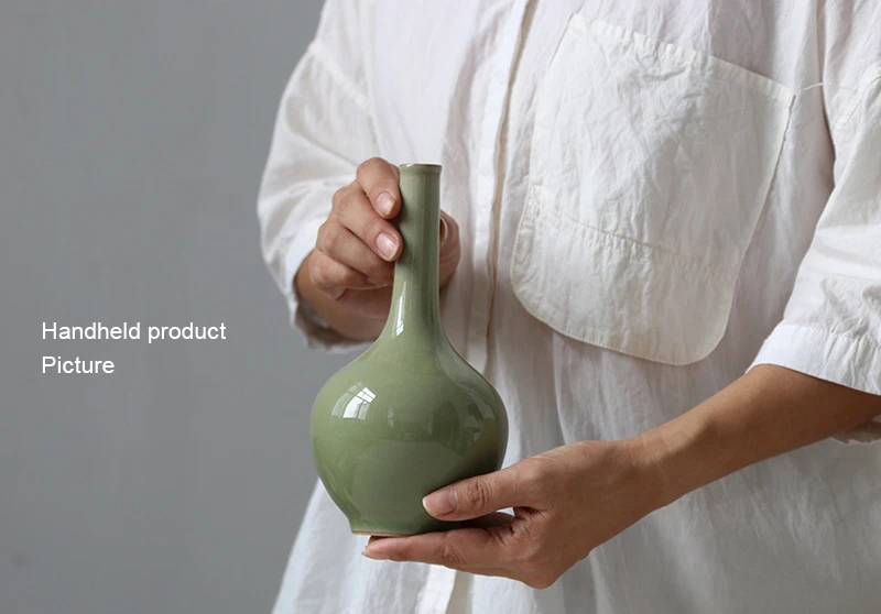 product wholesale longquan celadon vase en cramique modern decorative ceramic porcelain bud flower ceramic vases for home decor933-8