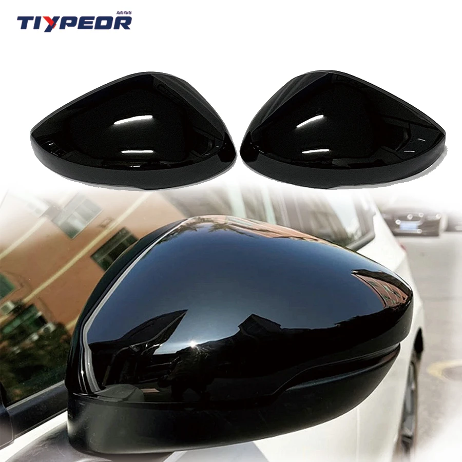 product glossy black mirror cover replacement mugen type for honda civic 11 gen mugen type r 2022 no turn signal exterior part-6