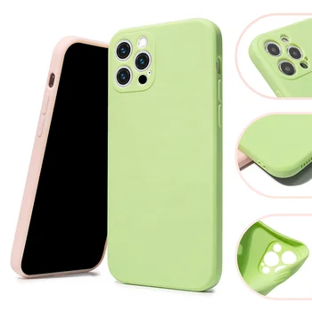 LOW Price Matte Soft Tpu Silicone Shockproof Mobile Phone Cover Frosted Soft Rubber Case For iPhone 12 13 pro max