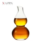 Wine NAPPA Gourd Shape Lead Free Crystal Glass Wine Carafe With Single Serving