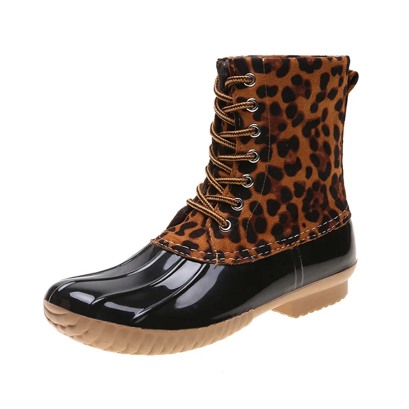 leopard rain boots amazon