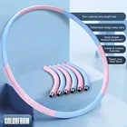 Hoop Hoops Stainless Weighted Hoop Beginners Hula Hoops Stainless Steel Tube Detachable Design 8 Sections Fitness Hoop