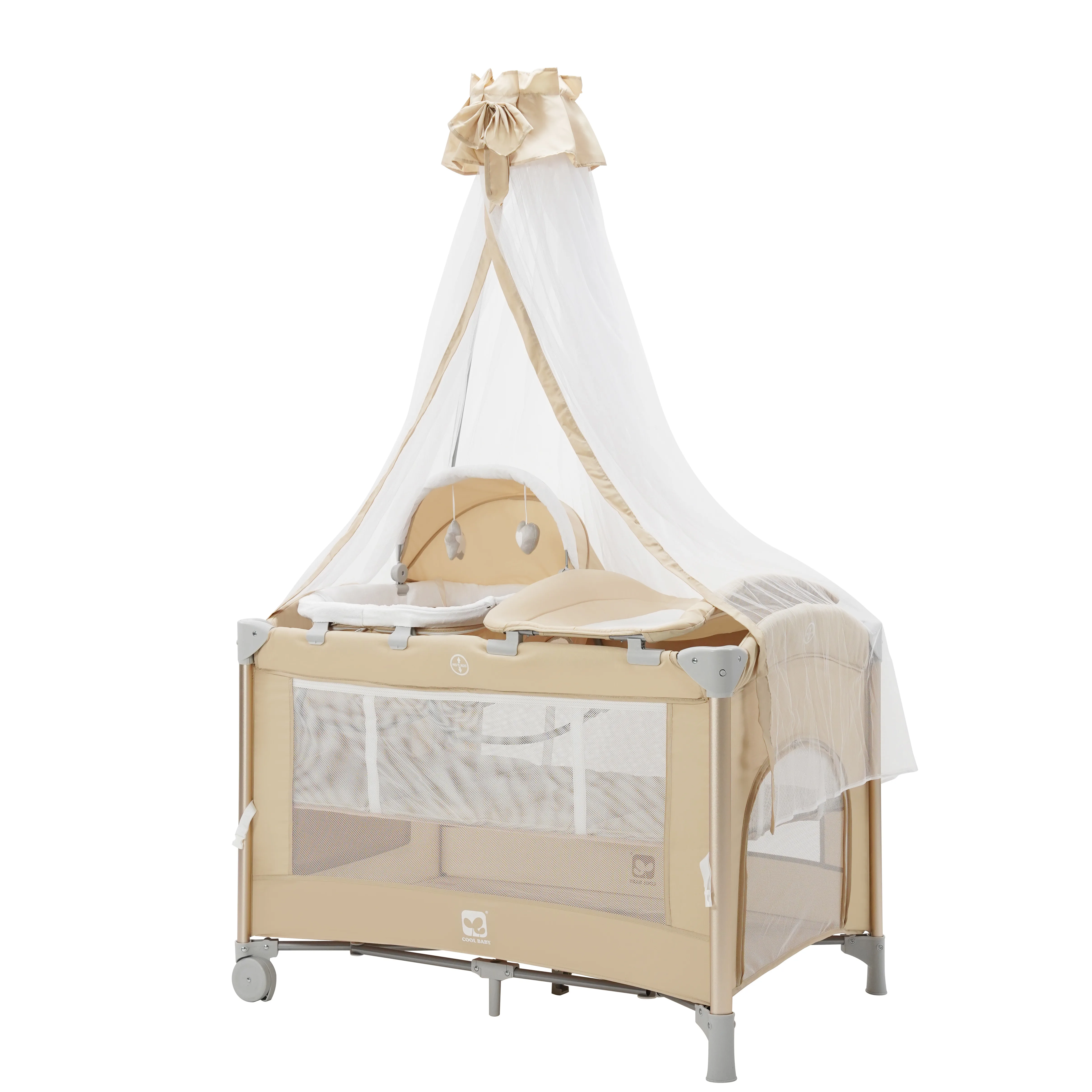 P999NF Stock Baby Crib Children Bed Baby Kids Playpen With Folding System details