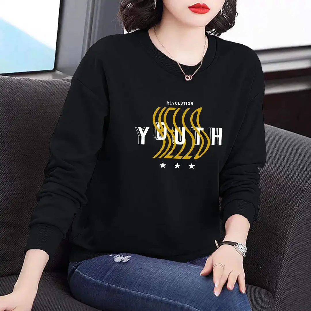 Women Casual Hoodie Long Sleeves Fashion Pullover Sweatshirts Loose Fit Tunic Winter Tops Comy Shirts