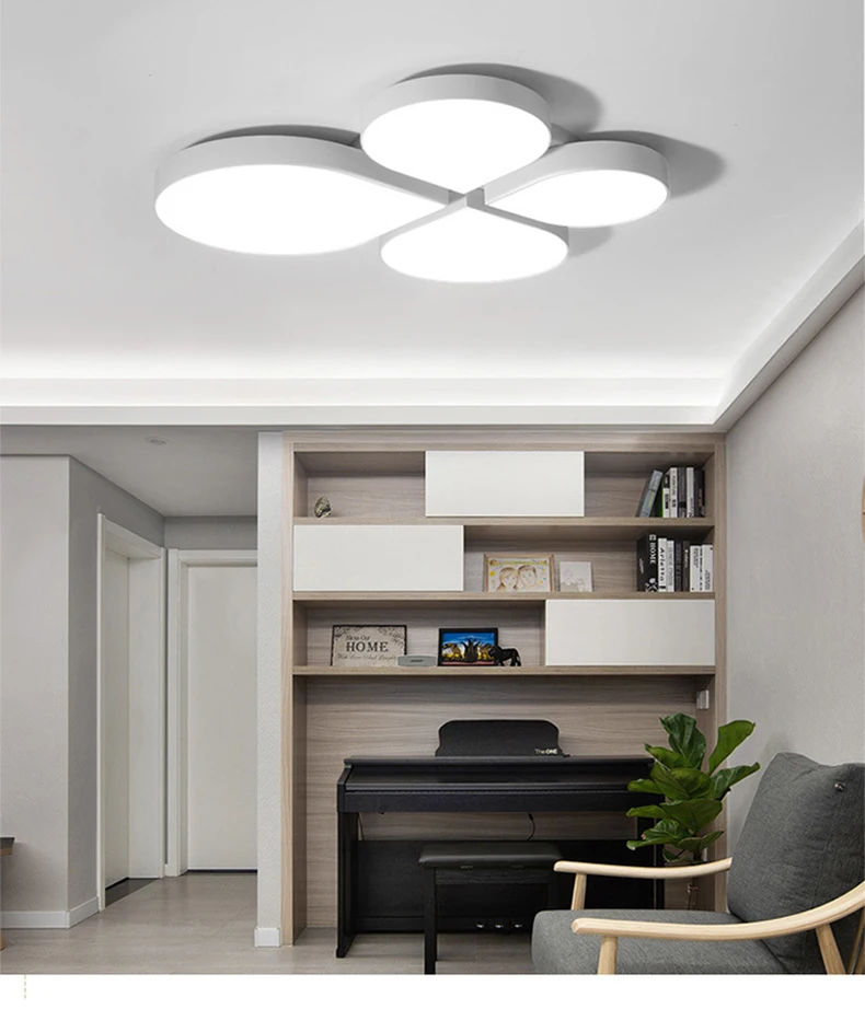 Simply Nordic Creative 4 Petals Surface Mounted Living Room Modern LED Ceiling Lamp
