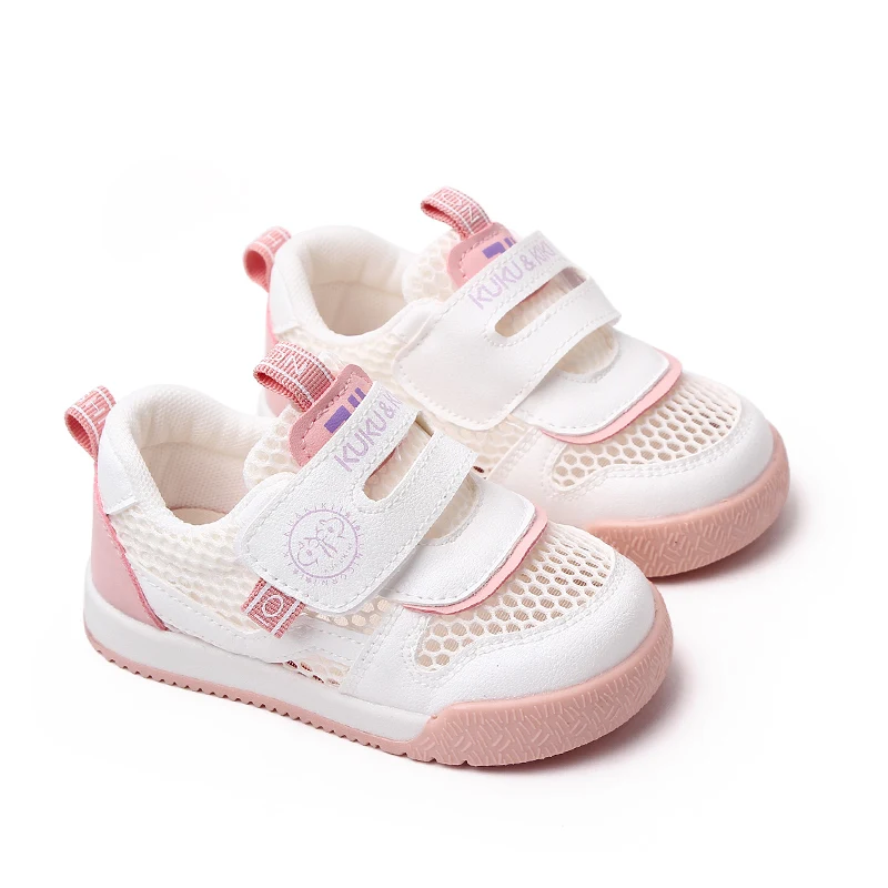Spring and Summer Children's Sports Mesh Shoes Hollow Breathable Soft Sole Single Mesh Toddler Shoes details