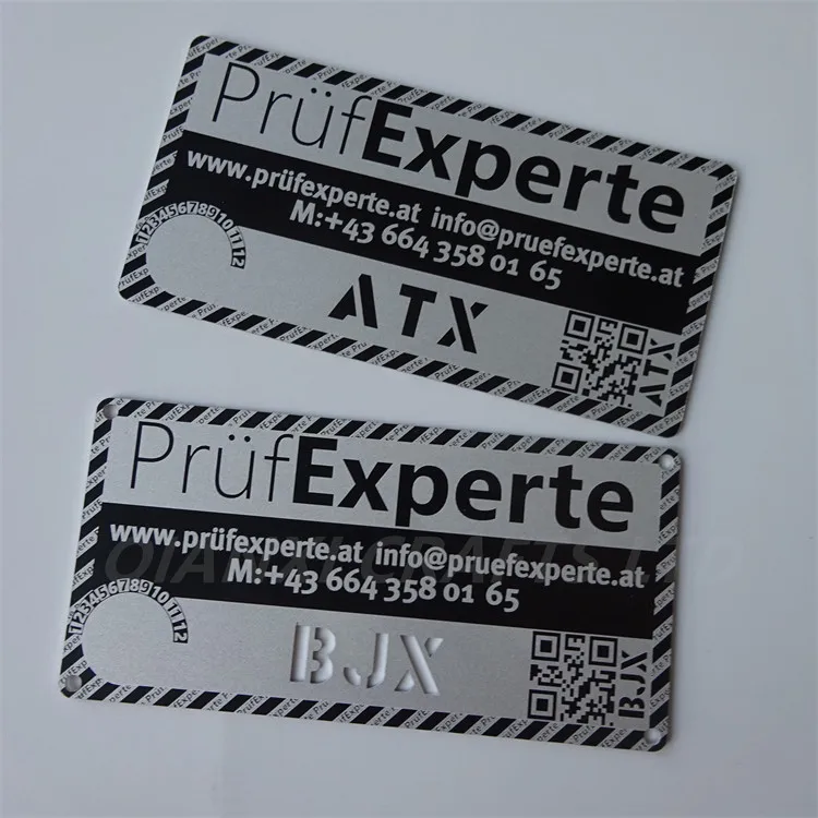 product qr code serial id numbers etched ss nameplate product label engraved metal stainless steel logo name plates-1