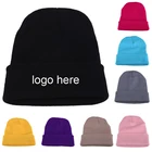Winter Knitted Beanie Winter Hats Beanie High Quality Winter 100% Acrylic Custom Knitted Beanie Hat