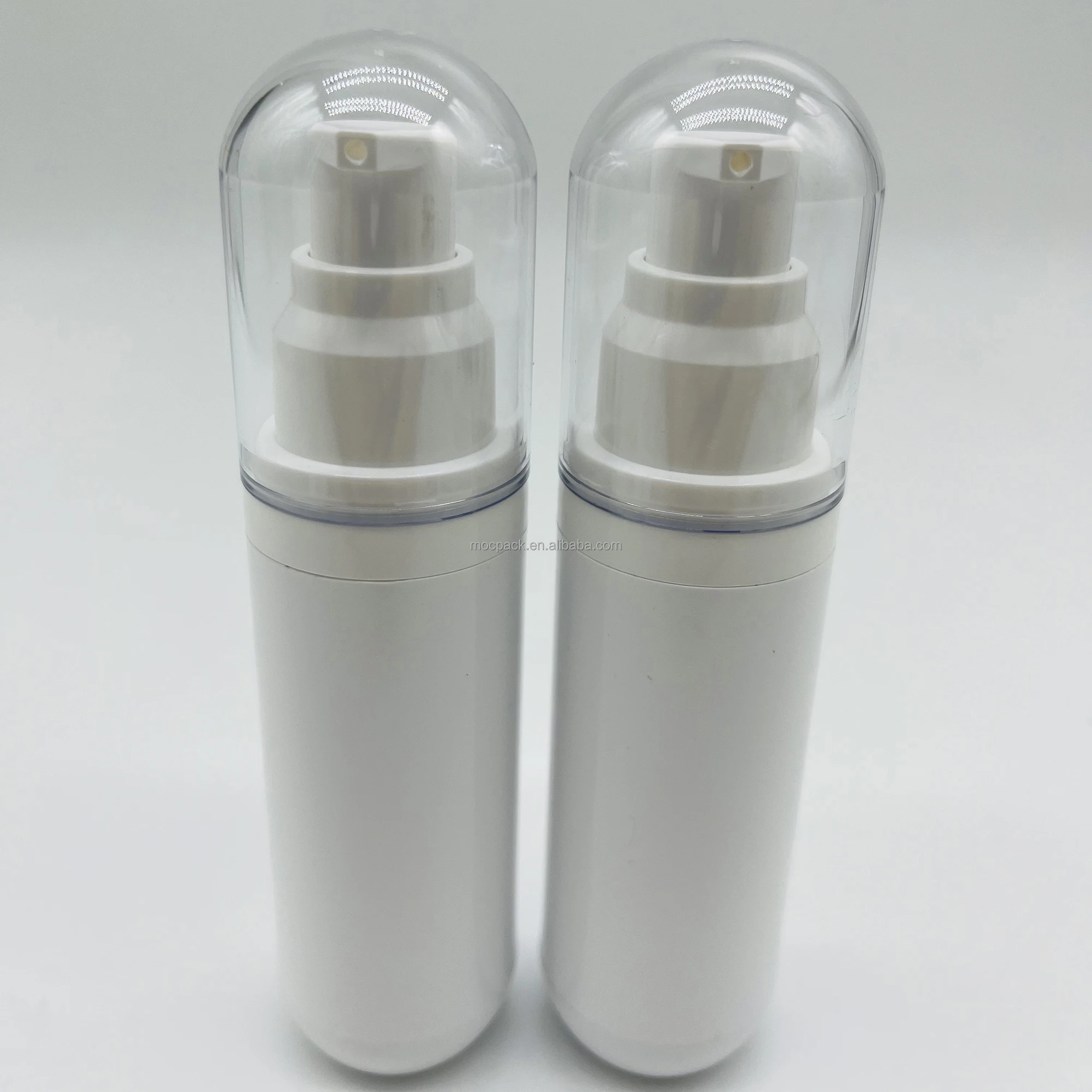 product factory direct sale 15ml 30ml 50ml white airless serum pump bottle as capsule airless mist sprayer bottle-27