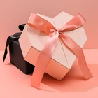 Gift Shaped Customized Shape Gift Box 2021 Hot Sale Luxury Romantic Gift Heart Shaped Paper Box With Ribbon Closure