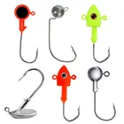 Lead Head Top Right FH003 Lead Jig Hook Wholesale Fishing Round Ball Shape Lead Head Slow Jig Hook