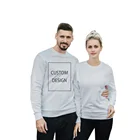 Hoodies Round Neck Custom Knitted Pullover Plain Oversized Custom Crewneck Men's Hoodies Sweatshirts For Men