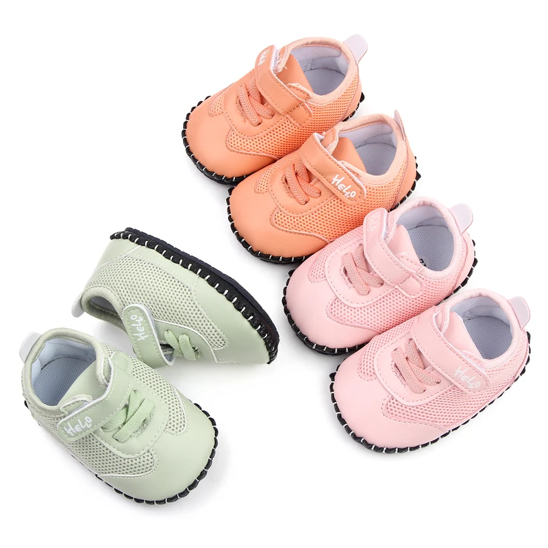 Spring Summer Baby Casual Toddler Shoes Non-slip Wear-resistant Mesh Surface Breathable Baby Sports Shoes manufacture