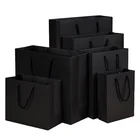 Personalized Bags Wholesale High Quality Personalized Black Paper Bags Customized With Logo