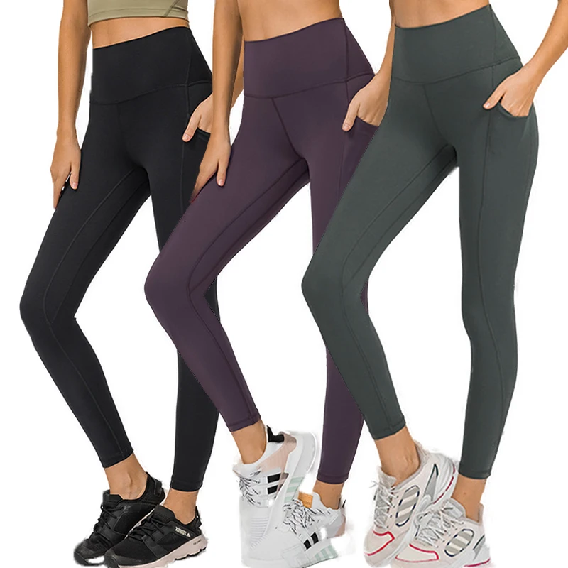 Dl126 Women's Lulu Naked Feeling Leggings 25 Inches High Waisted Buttery  Soft Yoga Pants With Side Pockets - Buy Lulu Yoga Leggings,Yoga Pocket  Leggings,Tight Yoga Pants Product on Alibaba.com