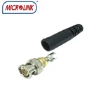 Bnc Connector Bnc Connector CCTV Video Coaxial Cable Solderless Male Bnc Straight Connector For Rg6 Rg59