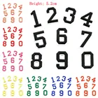 Number 0-9 Set 1 Pack10pcs Factory Direct Colour Number Embroidered Patches