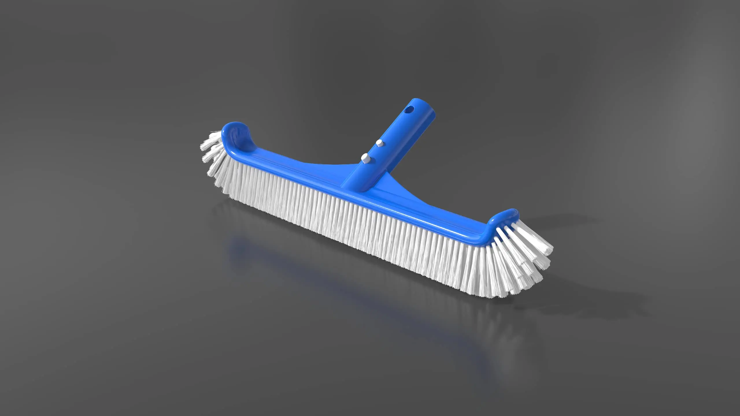 BN Pool Brush With Curved Brush and EZ Clip Handle, Pool Cleaning Bru