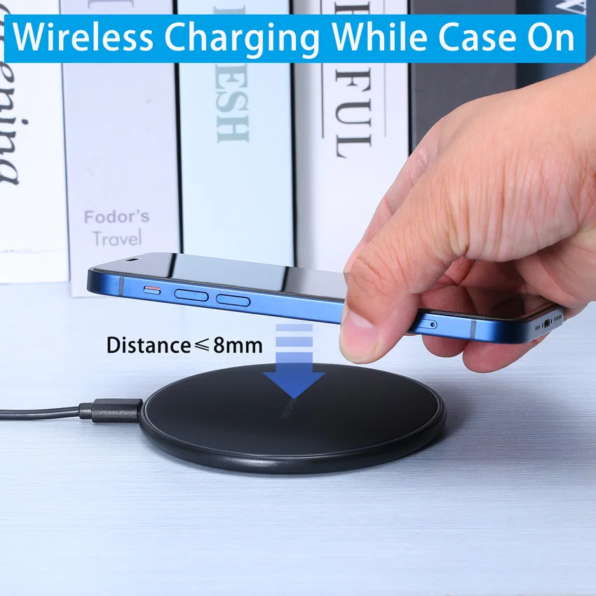 15w Wireless Charger Pad For Iphone 14 13 12 11 Pro Max X Samsung