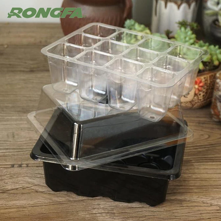 6 Or 12 Cells Seedling Starter Tray Seed Germination Plants Hydroponic