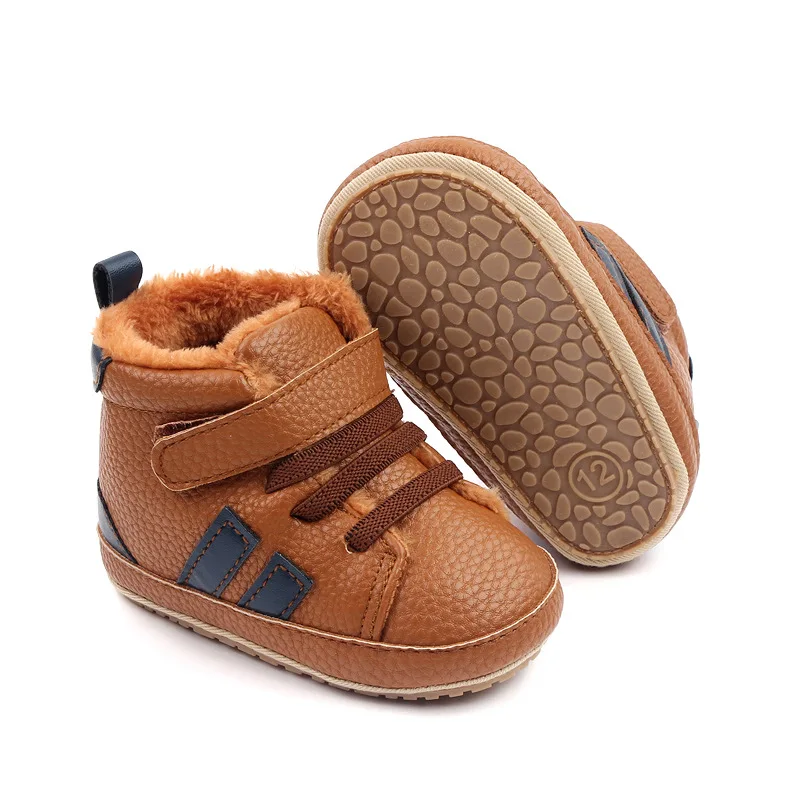 Add Plus Winter Baby Boys Girls' Sneakers Anti-Slip Soft Sole Newborn Toddler First Walker Outdoor Shoes Crib Shoes supplier