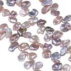 Pearl Wholesale 7-8mm New Jewelry Keshi Pearl Strings For Beading Top-drilled Freshwater Keshi Pearl Strands