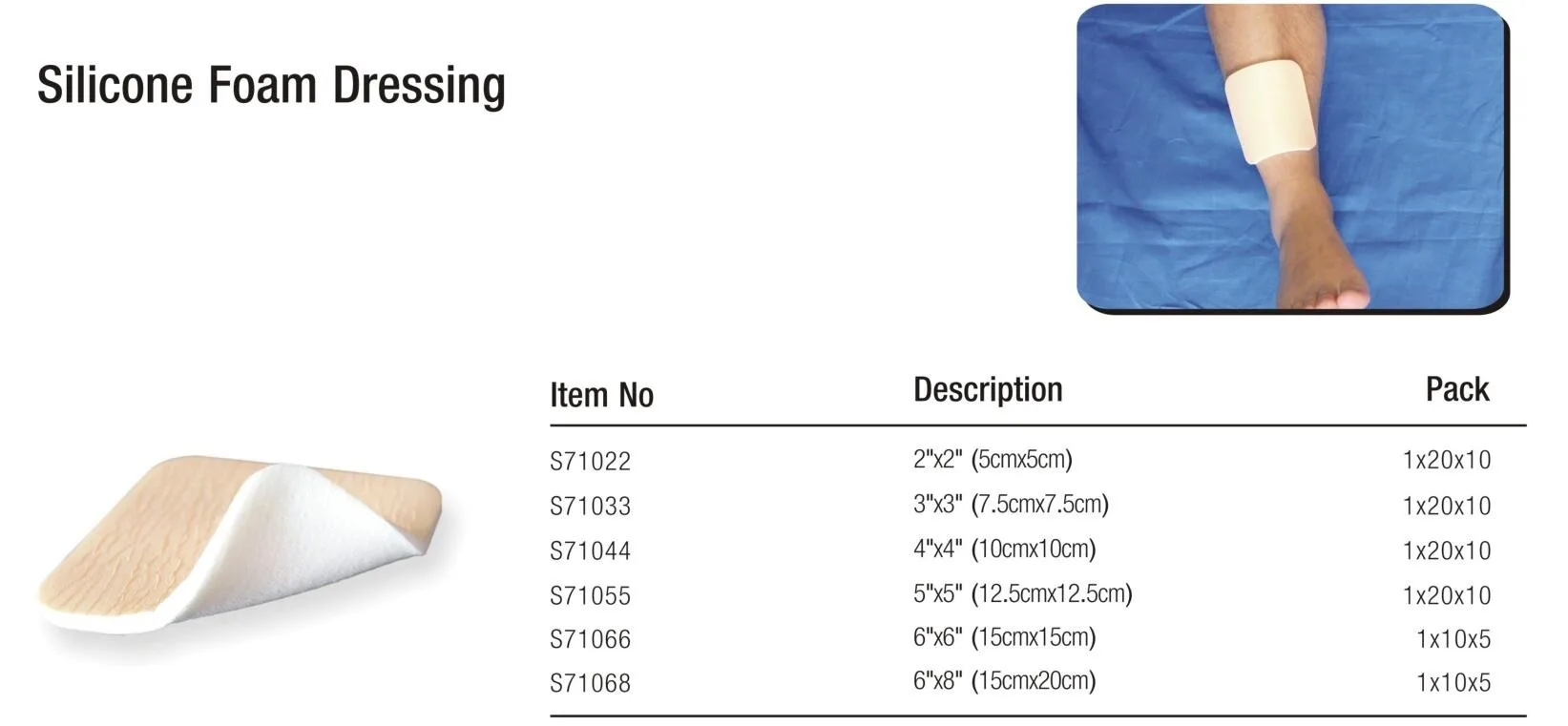 product silicone advanced wound dressings medical soft silicone absorbent foam dressing-95