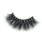 Acrylic Mink False Eyelash Box Acrylic Box 18mm 3D Mink 100% Real Fur False Eyelashes