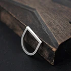 Finger Ring Rings Hot Selling D Shape Finger Ring Hip Hop Stainless Steel Rings For Women