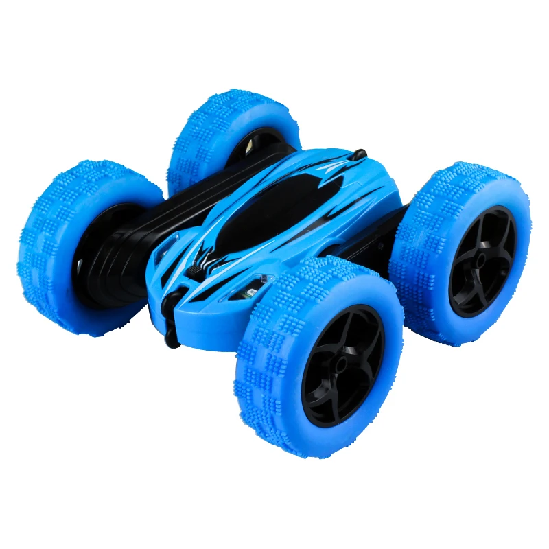 Rotates 360 degrees double-sides stunt car remote control toy with vacuum rubber tires