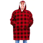 Custom Digital Printed Hoodie 100% Polyester Custom Digital Printed Wearable Blanket Hoodie Printing New Design